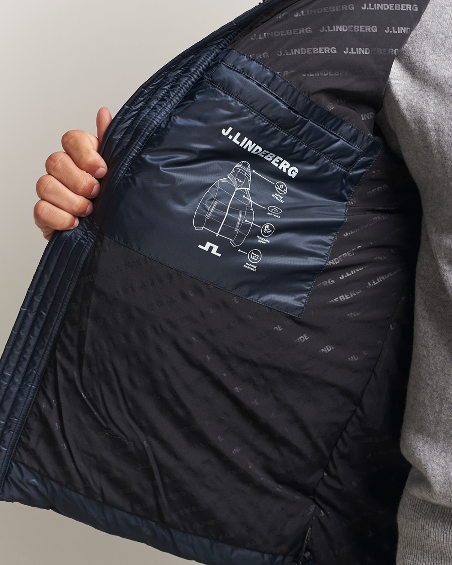 Homme | Manteaux Et Vestes | J.Lindeberg | Daryl Down Hooded Jacket Navy