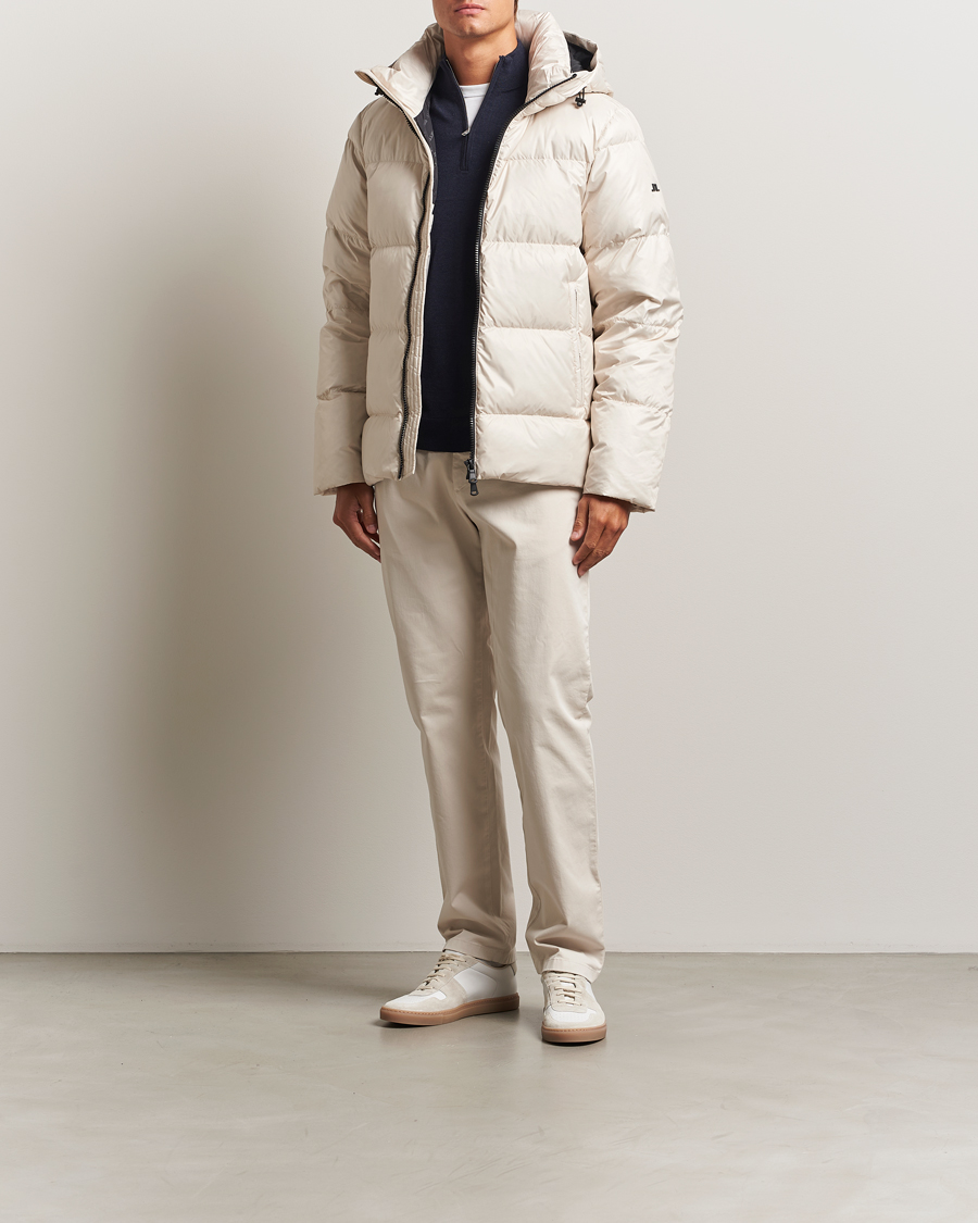 Homme | Manteaux Et Vestes | J.Lindeberg | Daryl Down Hooded Jacket Moonbeam