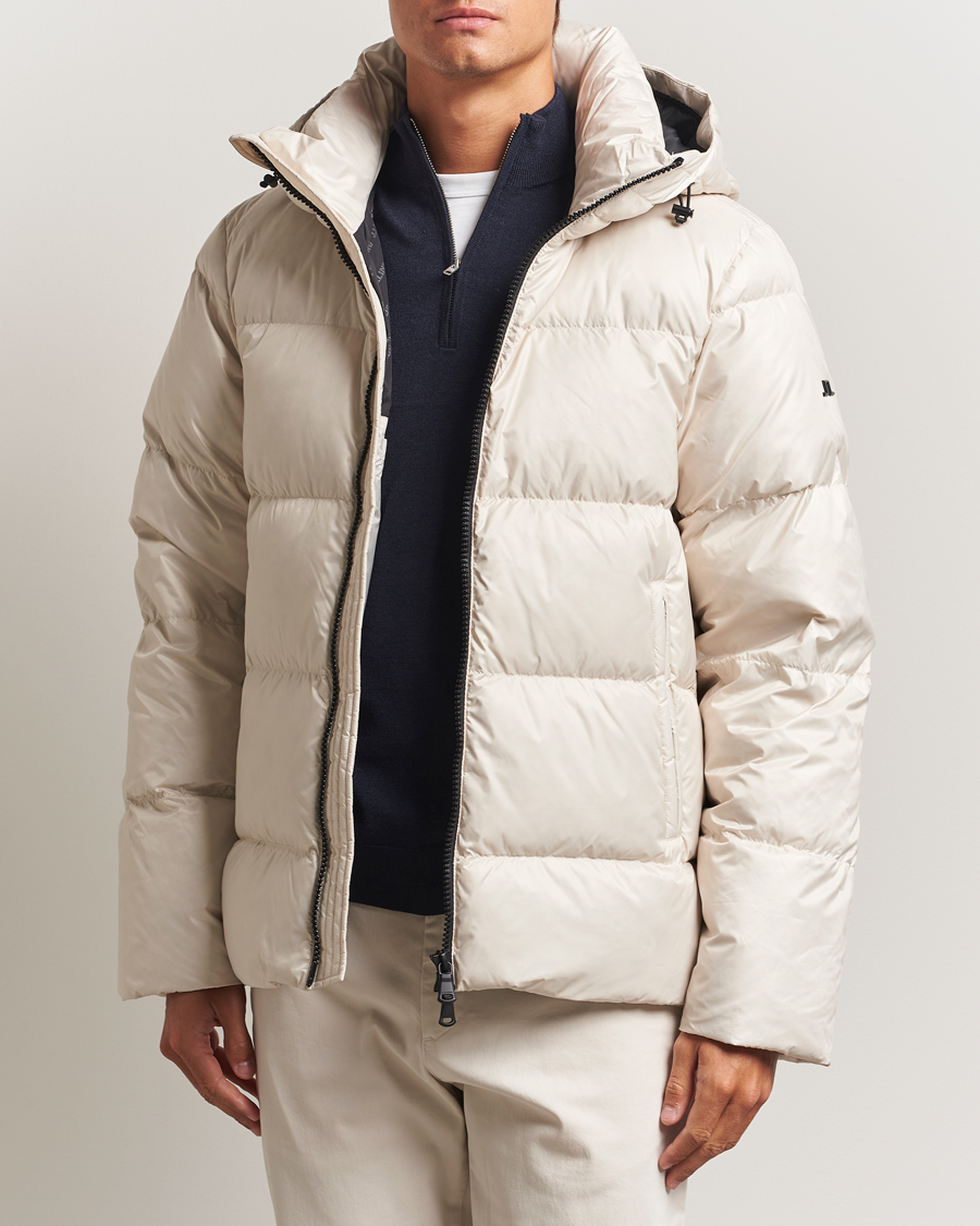 Homme | Manteaux Et Vestes | J.Lindeberg | Daryl Down Hooded Jacket Moonbeam