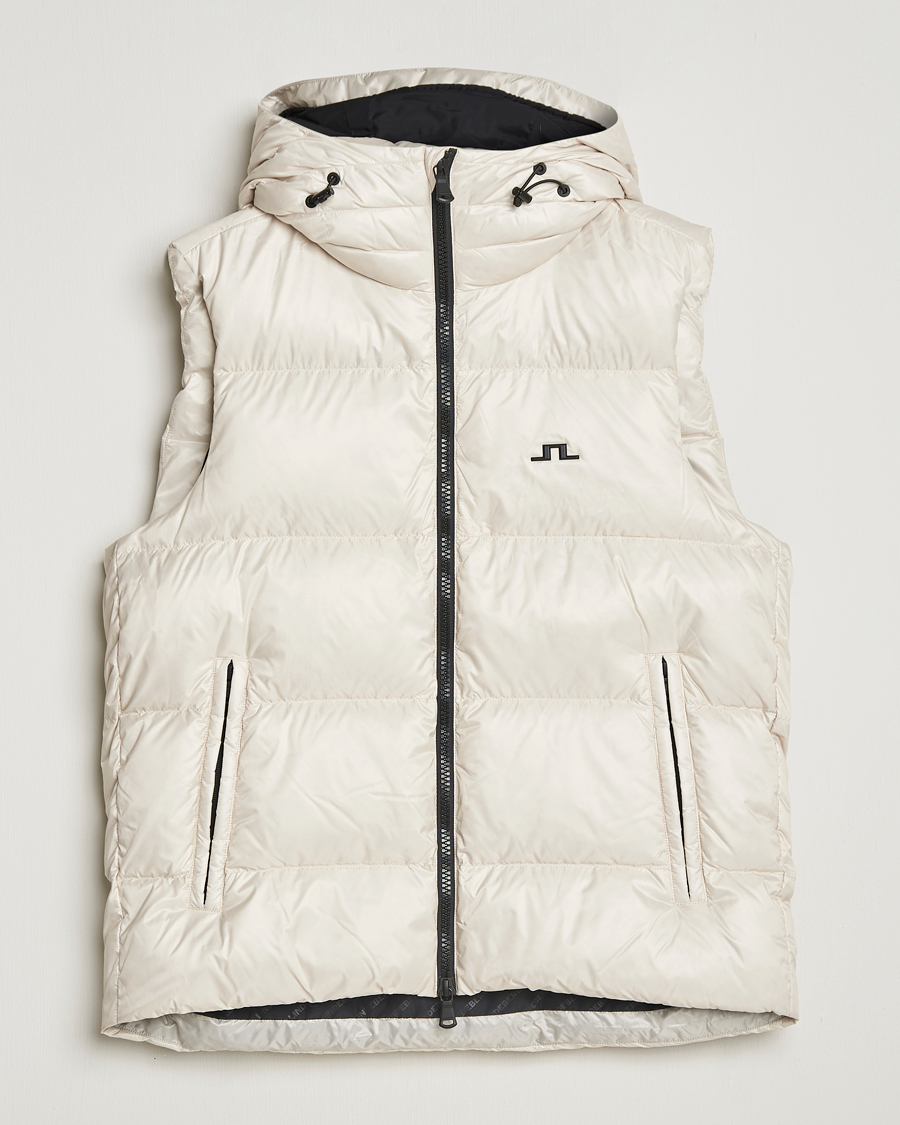 Homme | Manteaux Et Vestes | J.Lindeberg | Daryl Down Hooded Vest Moonbeam