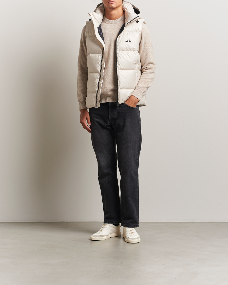 Homme | Manteaux Et Vestes | J.Lindeberg | Daryl Down Hooded Vest Moonbeam