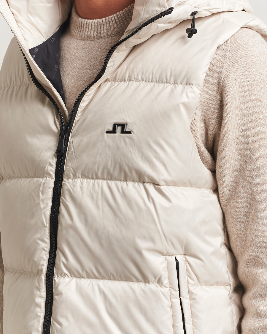 Homme | Manteaux Et Vestes | J.Lindeberg | Daryl Down Hooded Vest Moonbeam