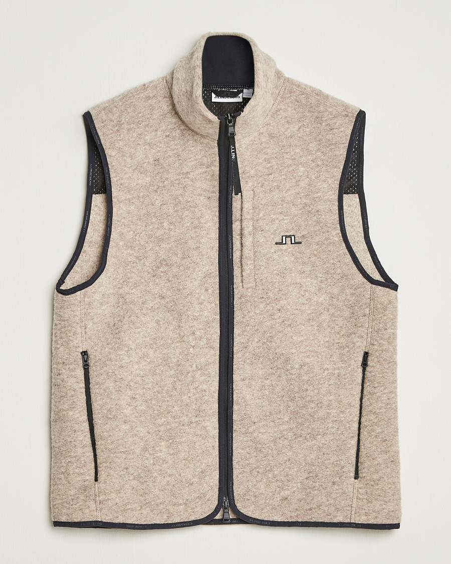 Homme | Pulls Et Tricots | J.Lindeberg | Duncan Wool Fleece Vest Moonbeam