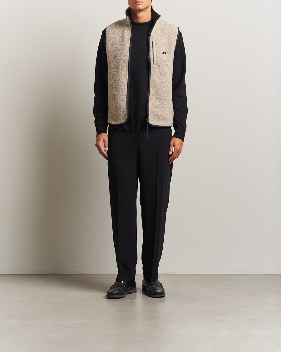 Homme | Pulls Et Tricots | J.Lindeberg | Duncan Wool Fleece Vest Moonbeam
