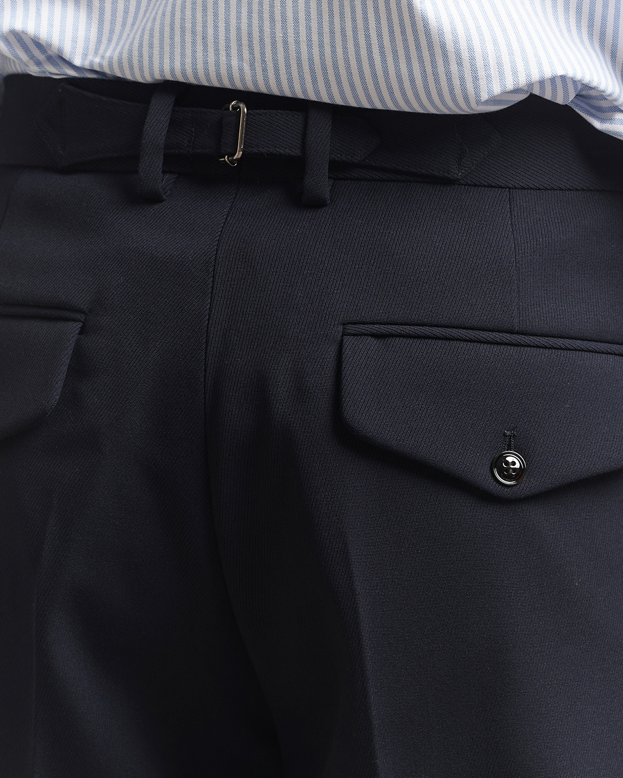 Homme | Pantalons | NN07 | Justin Double Pleated Suit Trousers Deep Navy