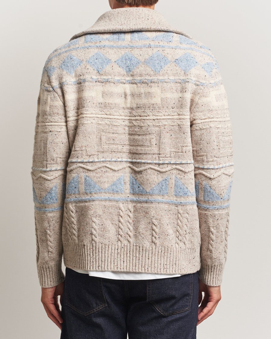 Homme | Pulls Et Tricots | NN07 | William Heavy Knitted Wool Half Zip Ecru