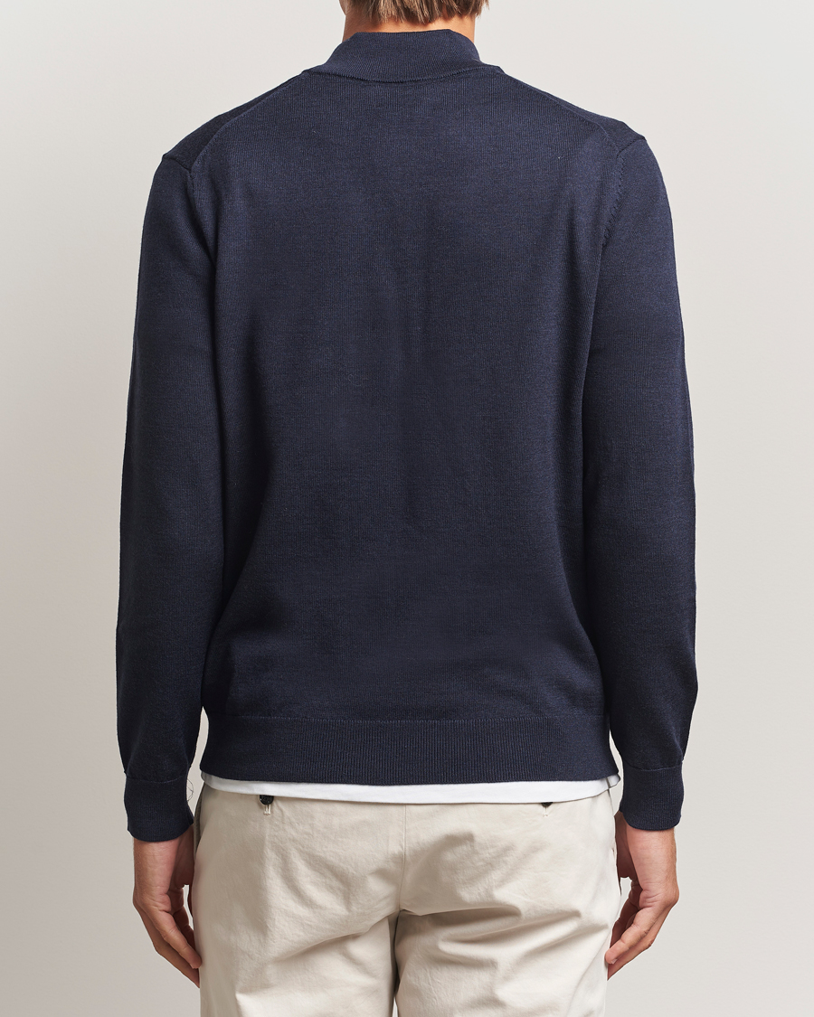 Homme | Pulls Et Tricots | NN07 | Sergio Merino Half Zip Navy Melange