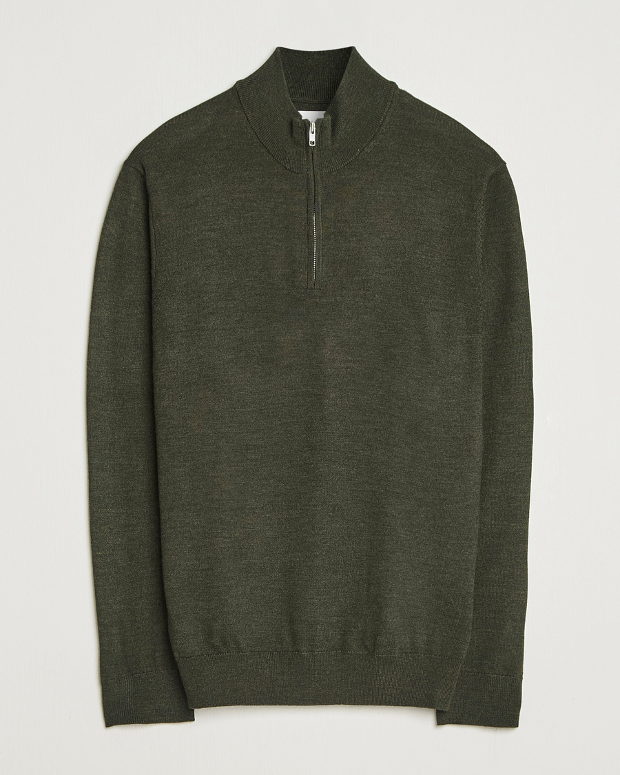 Homme | Pulls Et Tricots | NN07 | Sergio Merino Half Zip Dark Army