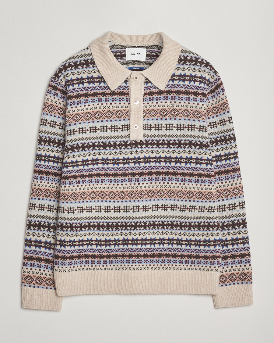 Homme | Pulls Et Tricots | NN07 | Robbie Fairisle Knitted Polo Multi