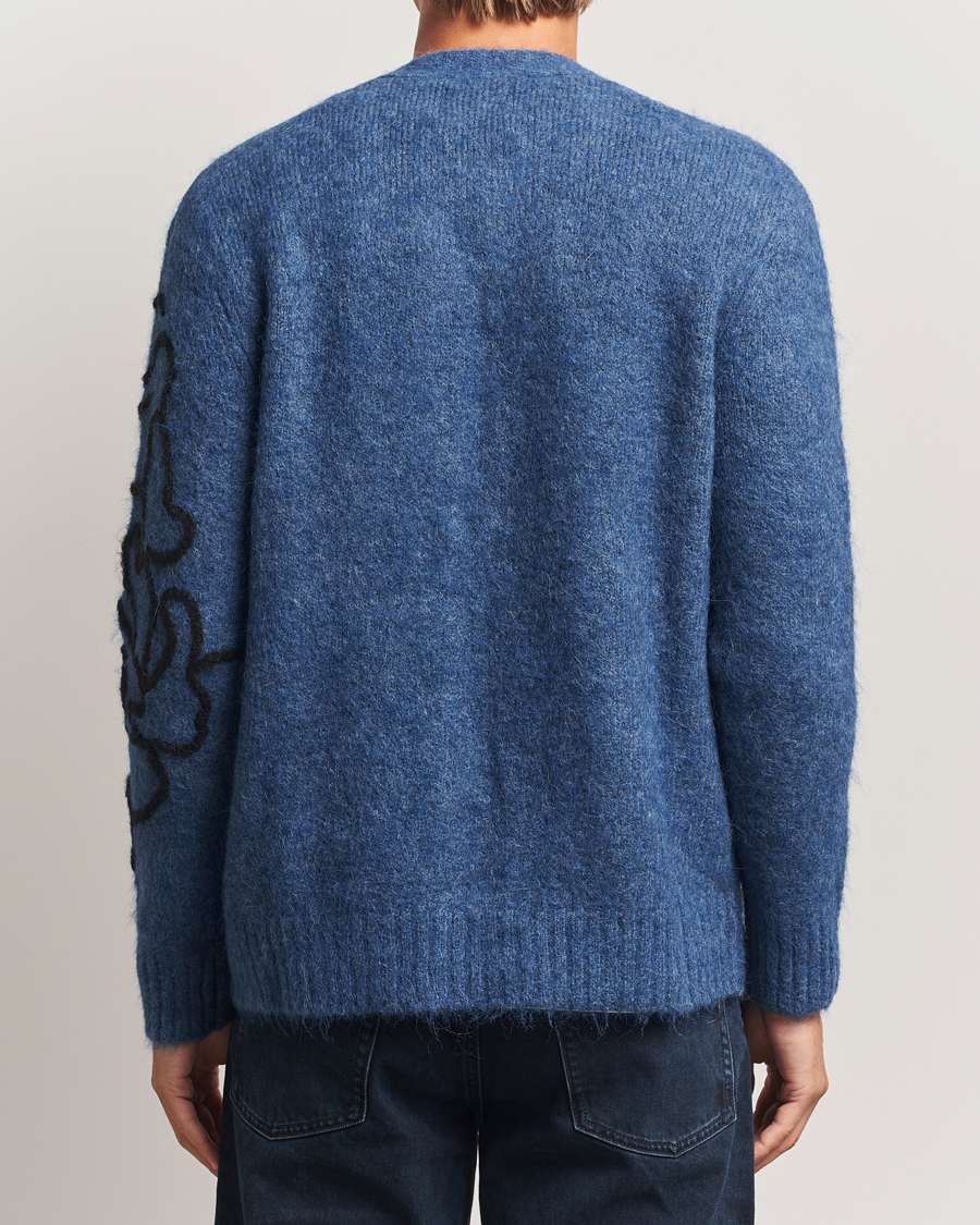 Homme | Pulls Et Tricots | NN07 | Kyle Alpaca Knitted Cardigan Denim Blue