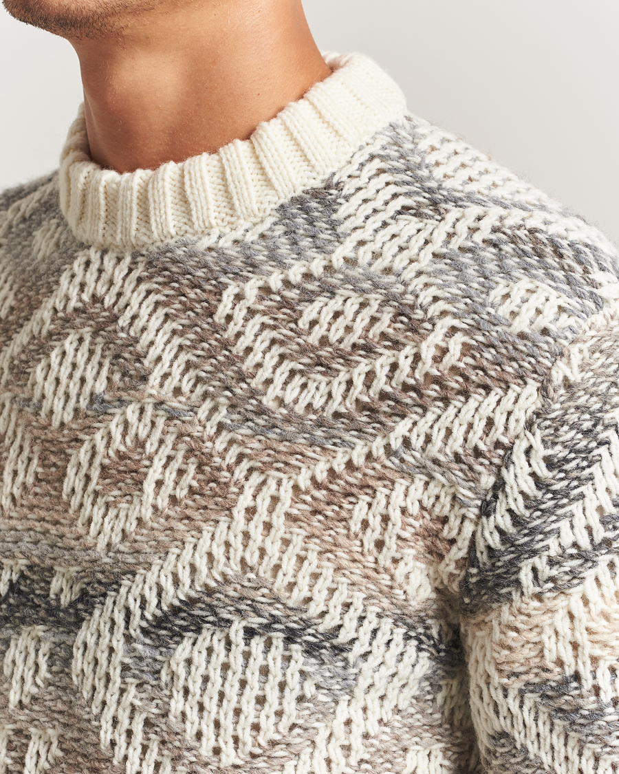 Homme | Pulls Et Tricots | NN07 | Brady Heavy Knitted Sweater Ivory Multi