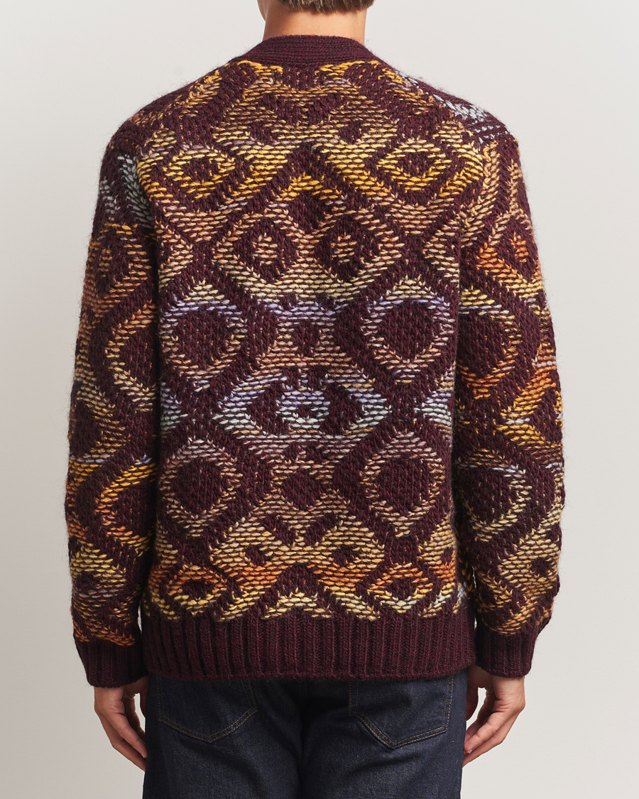 Homme | Pulls Et Tricots | NN07 | Viggo Heavy Knitted Cardigan Wine Red Multi