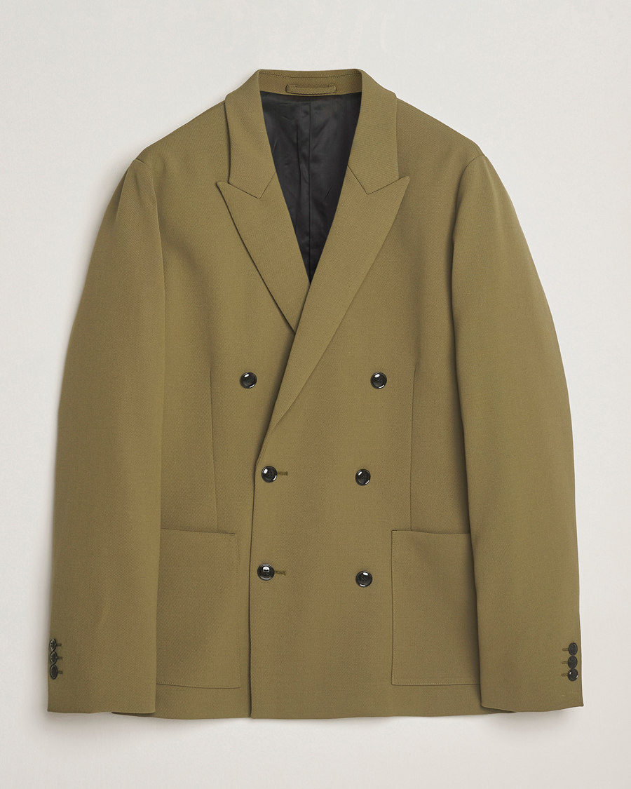 Homme | Blazers | NN07 | Jordin Wool Double Breasted Blazer Firene Green