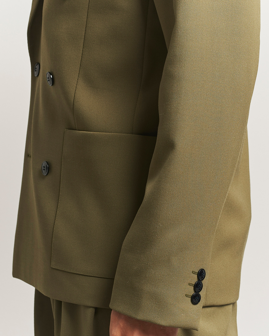 Homme | Blazers | NN07 | Jordin Wool Double Breasted Blazer Firene Green