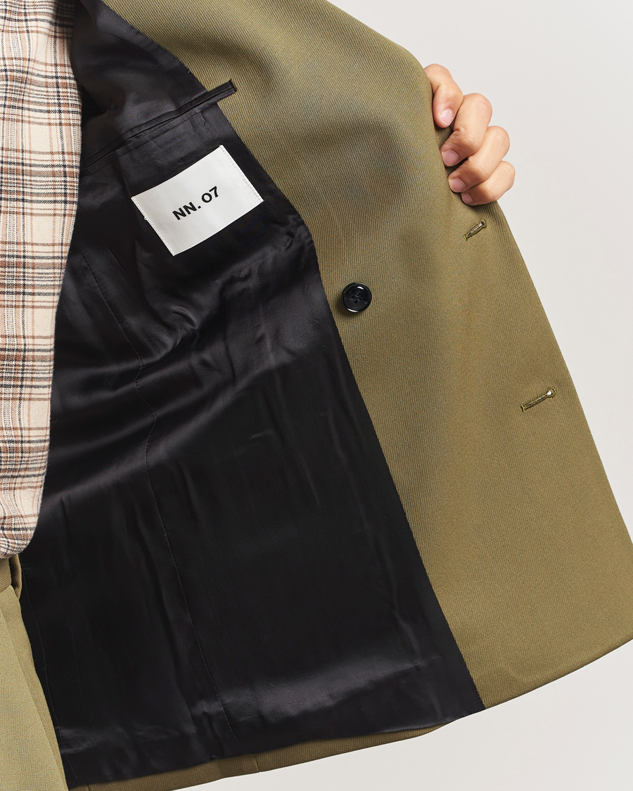 Homme | Blazers | NN07 | Jordin Wool Double Breasted Blazer Firene Green