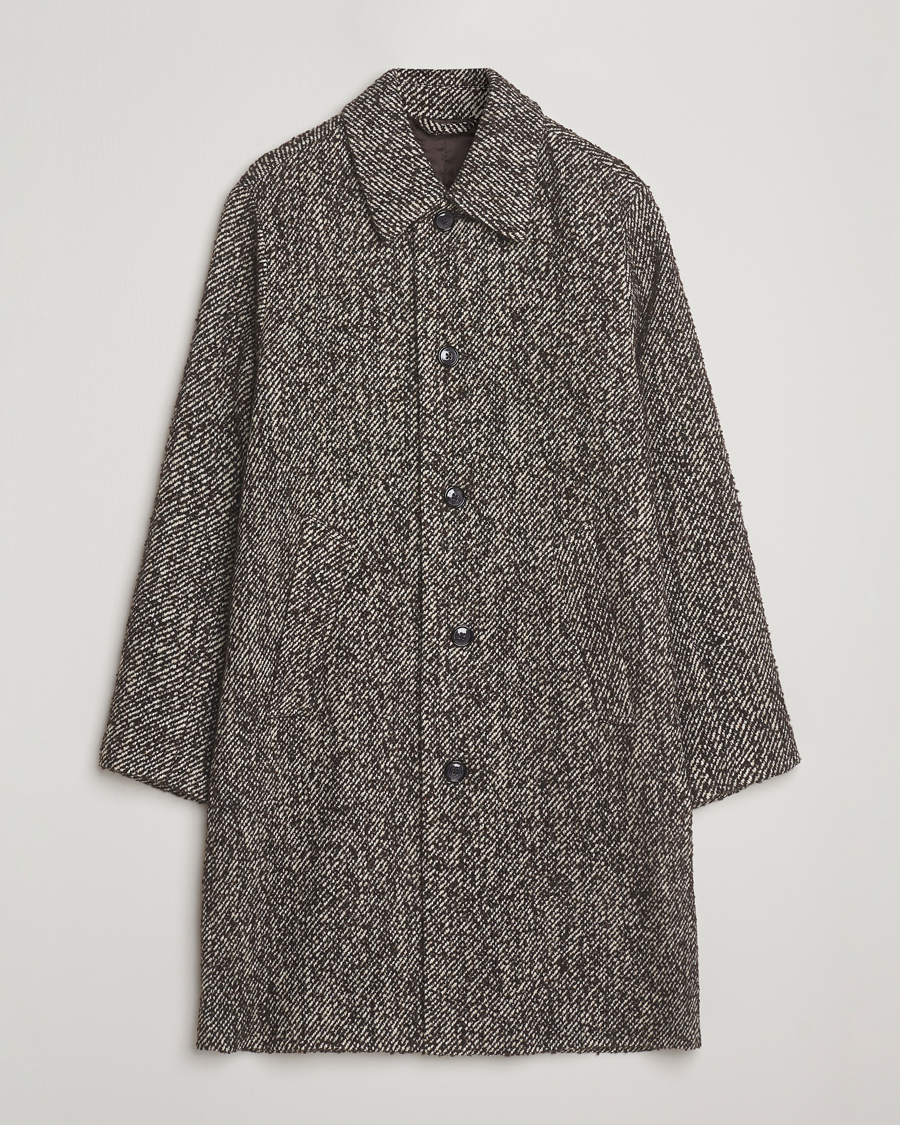 Homme | Manteaux Et Vestes | NN07 | Franco Wool Herringbone Coat Demitasse Brown