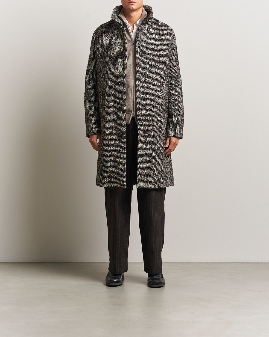 Homme | Manteaux Et Vestes | NN07 | Franco Wool Herringbone Coat Demitasse Brown