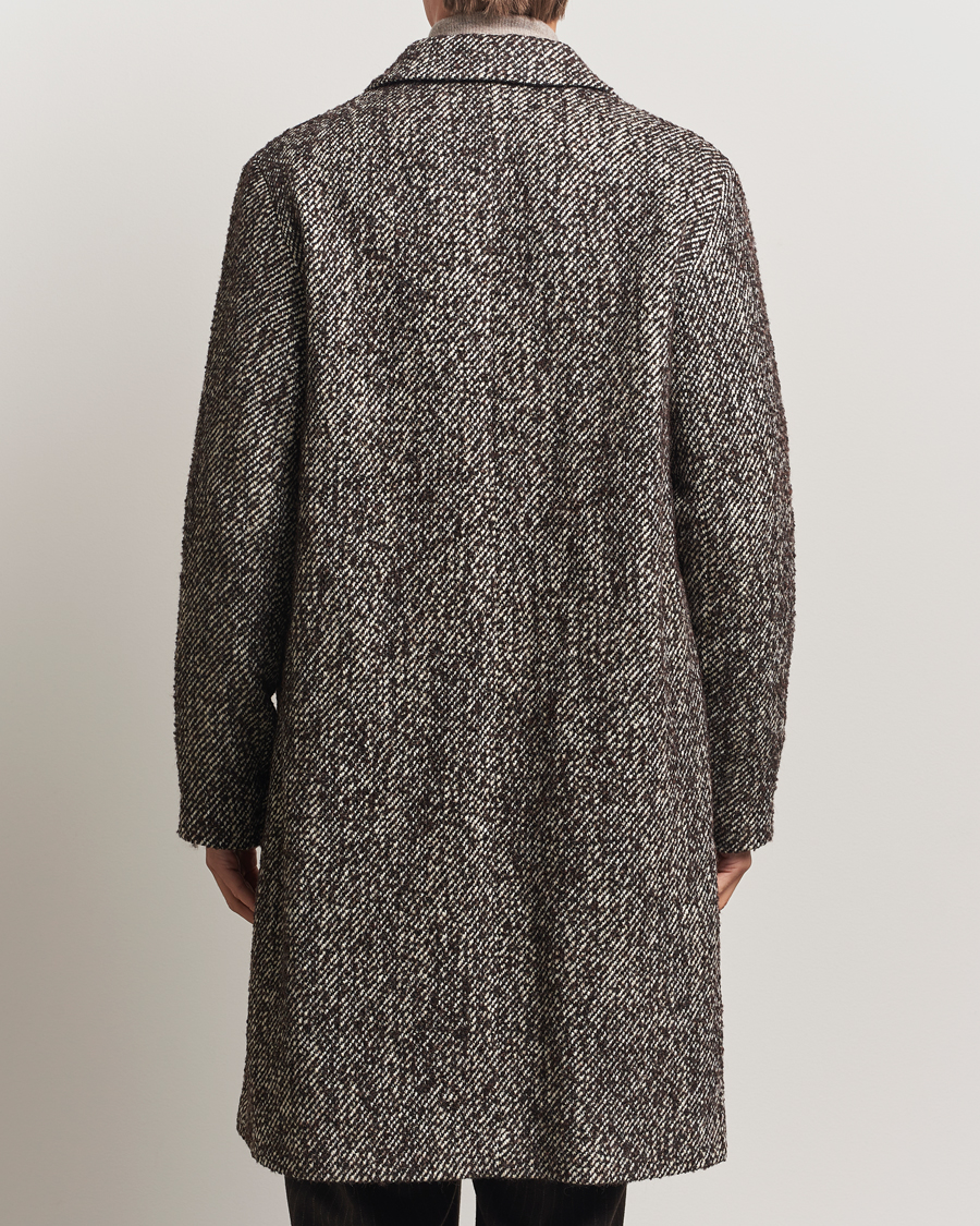 Homme | Manteaux Et Vestes | NN07 | Franco Wool Herringbone Coat Demitasse Brown