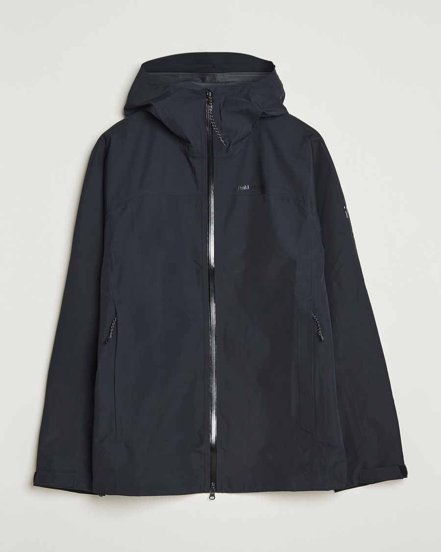 Homme | Manteaux Et Vestes | Peak Performance | Treeline Shell Hooded Jacket Black