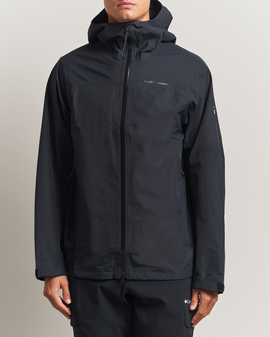 Homme | Manteaux Et Vestes | Peak Performance | Treeline Shell Hooded Jacket Black