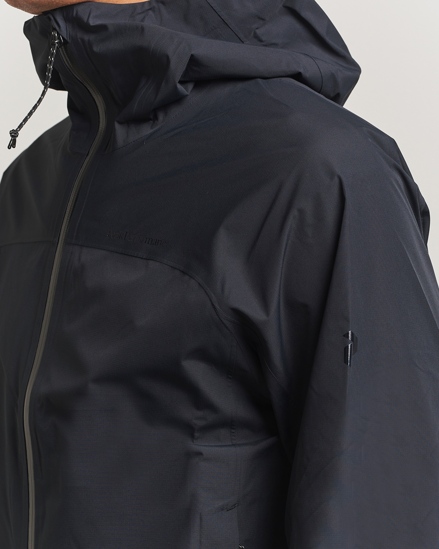 Homme | Manteaux Et Vestes | Peak Performance | Treeline Shell Hooded Jacket Black