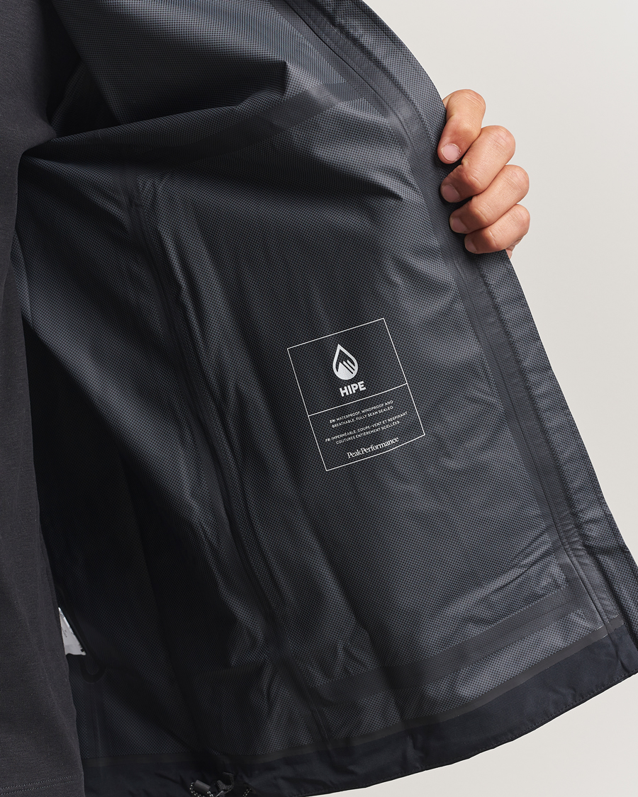 Homme | Manteaux Et Vestes | Peak Performance | Treeline Shell Hooded Jacket Black