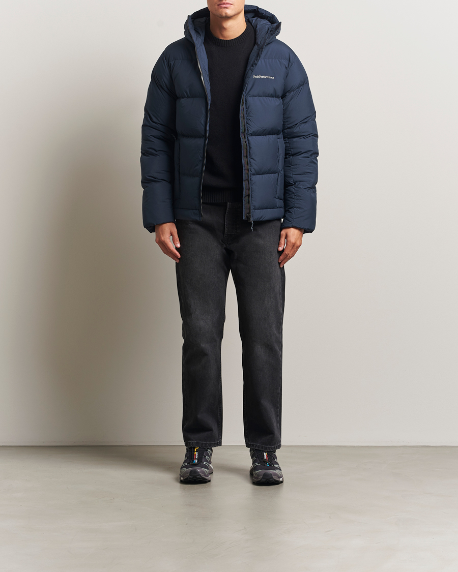 Homme | Manteaux Et Vestes | Peak Performance | Rivel Down Hooded Jacket Blue Shadow