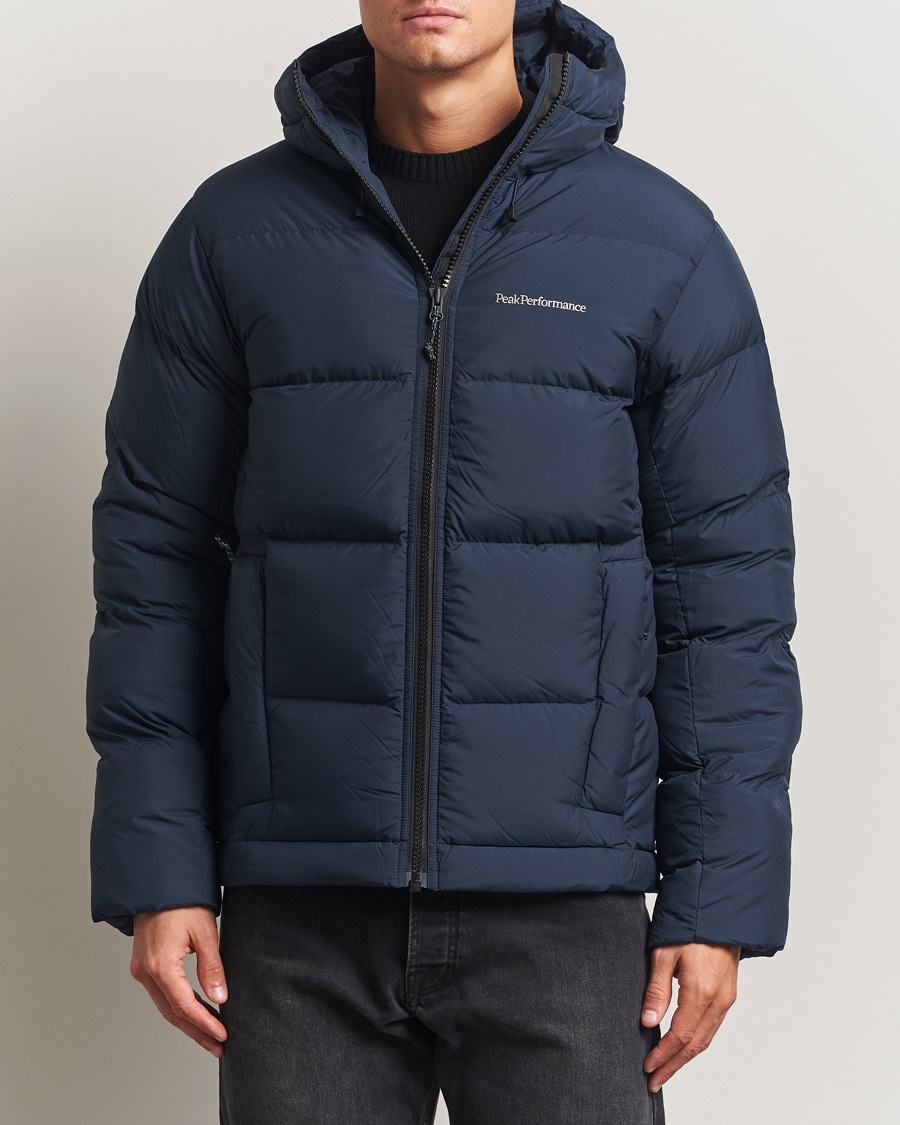 Homme | Manteaux Et Vestes | Peak Performance | Rivel Down Hooded Jacket Blue Shadow