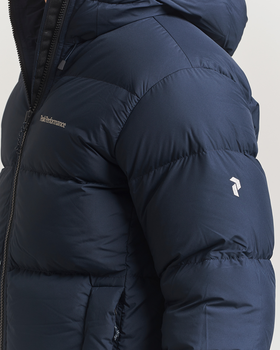 Homme | Manteaux Et Vestes | Peak Performance | Rivel Down Hooded Jacket Blue Shadow