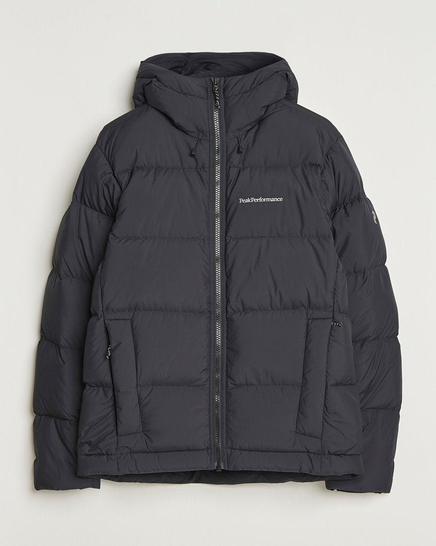 Homme | Manteaux Et Vestes | Peak Performance | Rivel Down Hooded Jacket Black