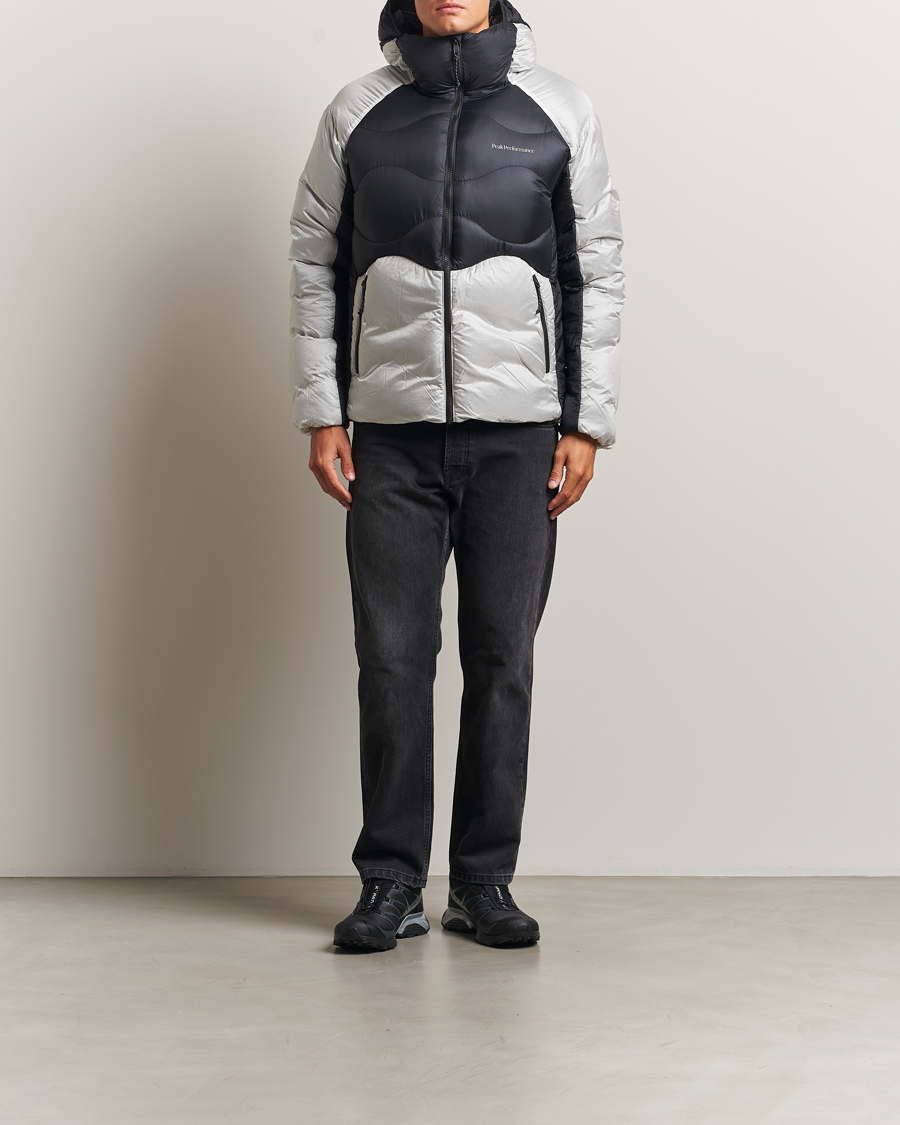 Homme | Manteaux Et Vestes | Peak Performance | Helium Diamond Fused Hooded Down Jacket Black/Antarctica