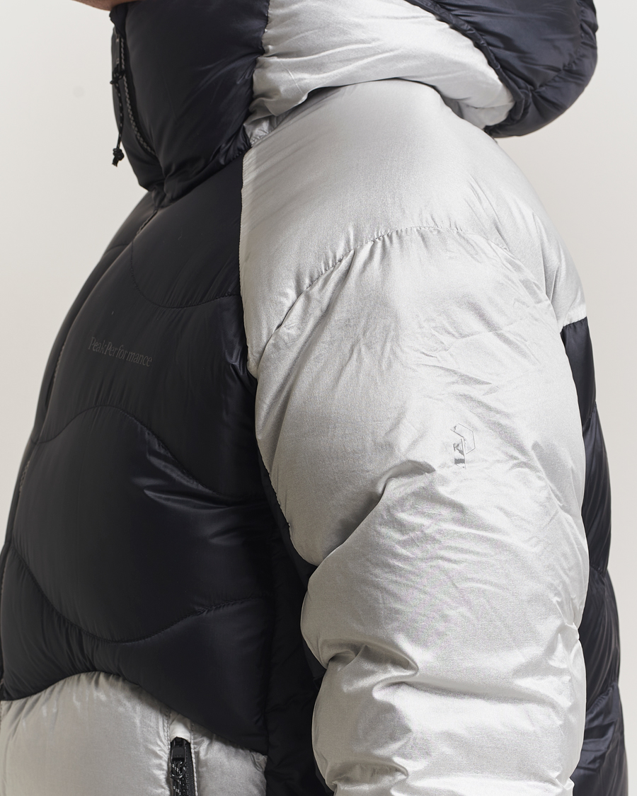 Homme | Manteaux Et Vestes | Peak Performance | Helium Diamond Fused Hooded Down Jacket Black/Antarctica
