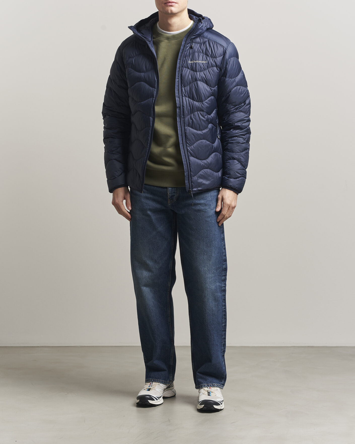 Homme | Manteaux Et Vestes | Peak Performance | Helium Down Hooded Jacket Blue Shadow