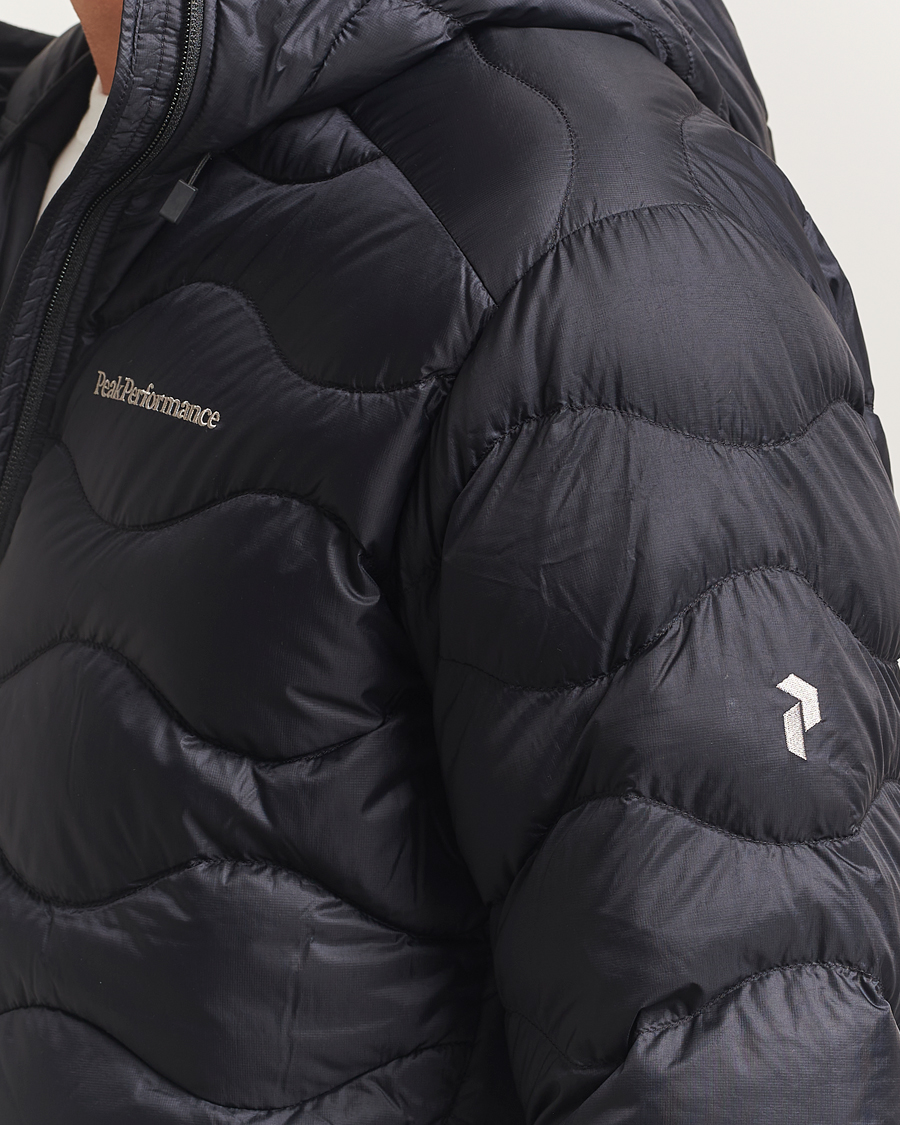 Homme | Manteaux Et Vestes | Peak Performance | Helium Down Hooded Jacket Black