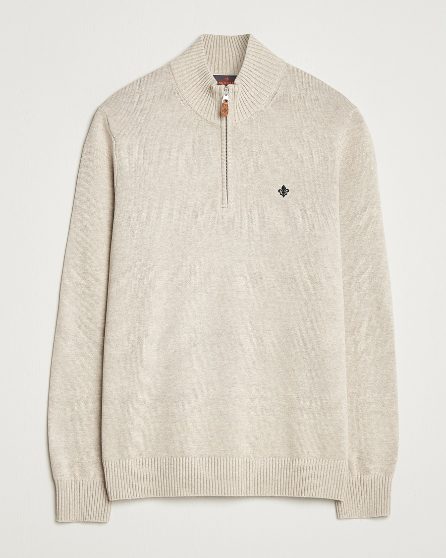 Homme | Pulls Et Tricots | Morris | Darmon Half Zip Beige