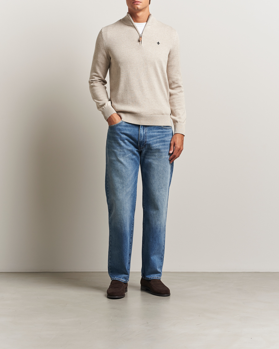 Homme | Pulls Et Tricots | Morris | Darmon Half Zip Beige