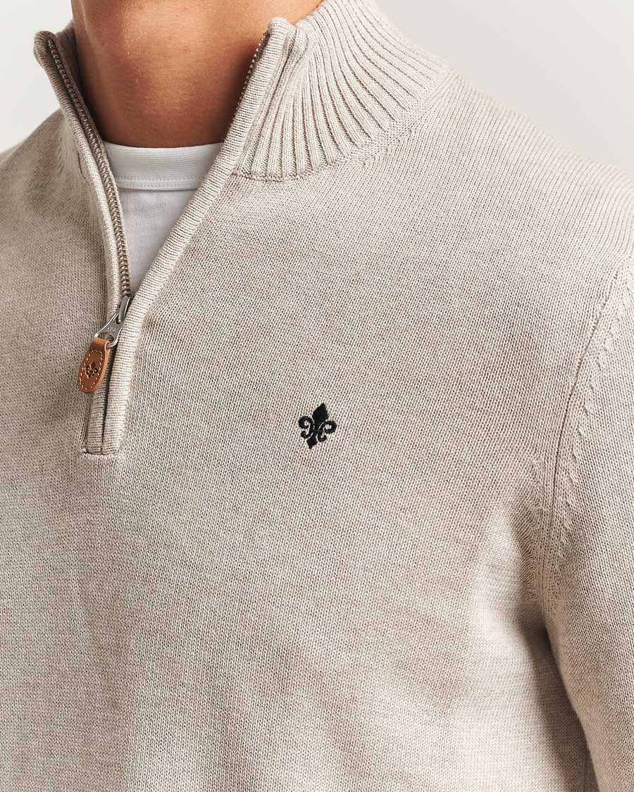 Homme | Pulls Et Tricots | Morris | Darmon Half Zip Beige