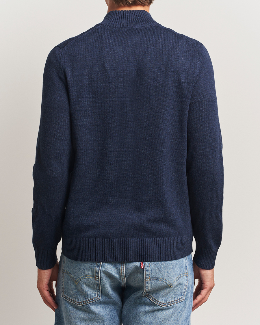 Homme | Pulls Et Tricots | Morris | Darmon Half Zip Blue