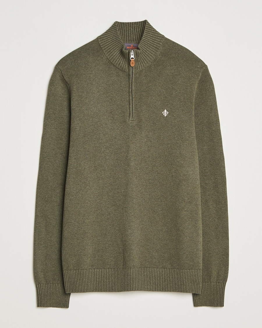 Homme | Pulls Et Tricots | Morris | Darmon Half Zip Olive