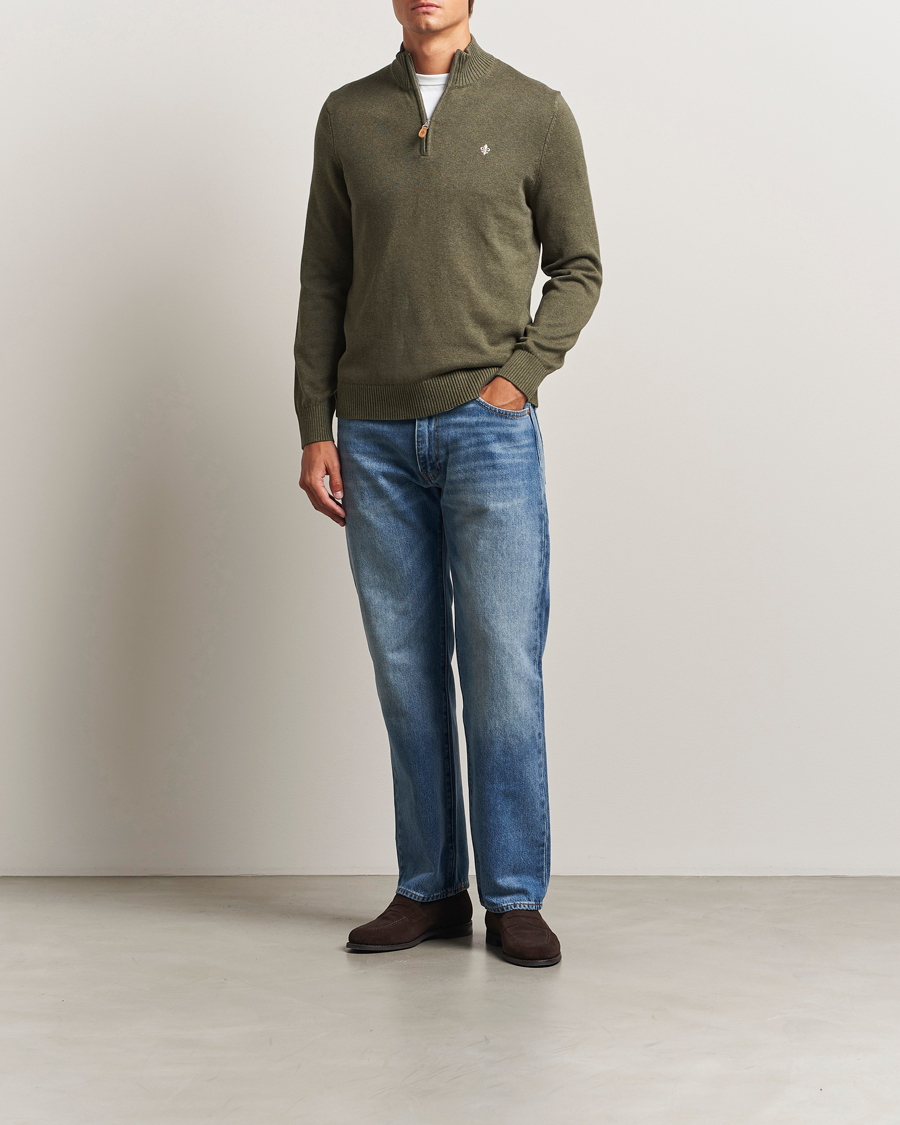 Homme | Pulls Et Tricots | Morris | Darmon Half Zip Olive