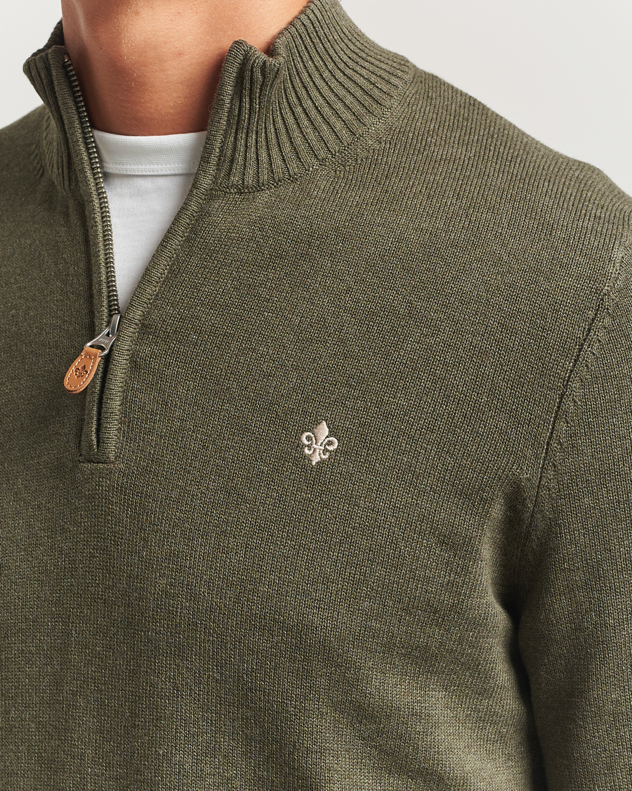 Homme | Pulls Et Tricots | Morris | Darmon Half Zip Olive