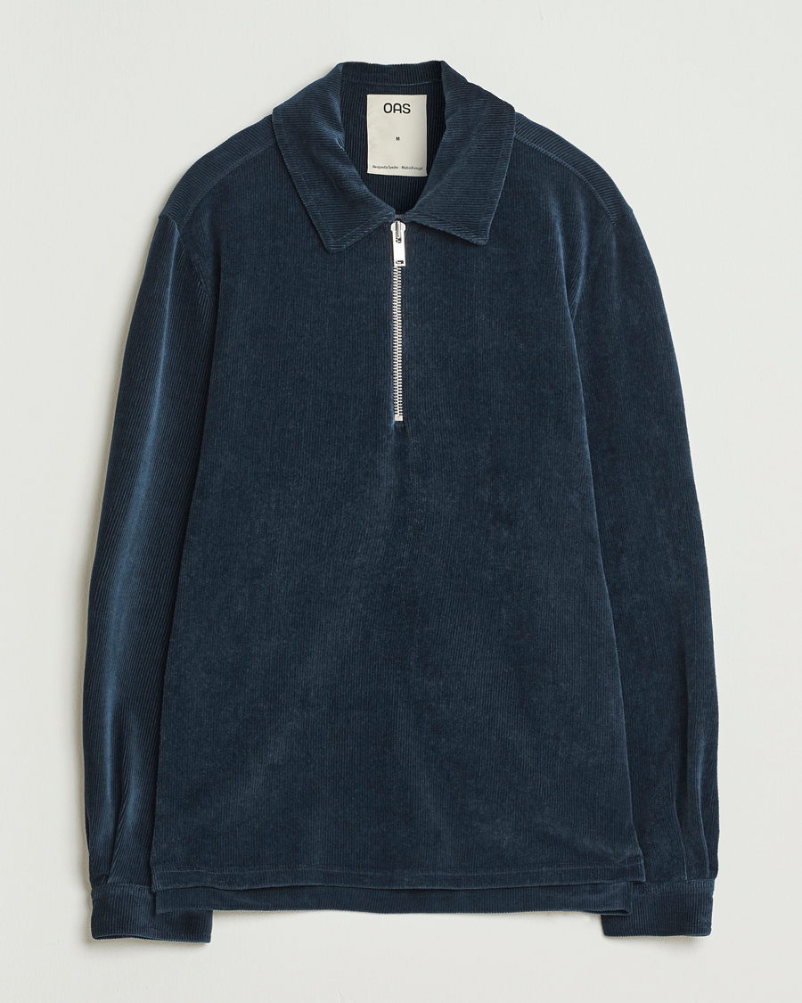 Homme | Pulls Et Tricots | OAS | Savvy Half Zip Dark Blue
