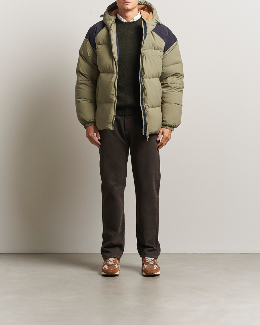 Homme | Manteaux Et Vestes | Pyrenex | Retro Sten Hooded Puffer Jacket Mermaid