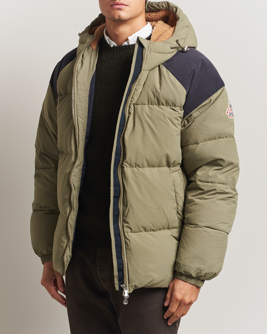 Homme | Manteaux Et Vestes | Pyrenex | Retro Sten Hooded Puffer Jacket Mermaid