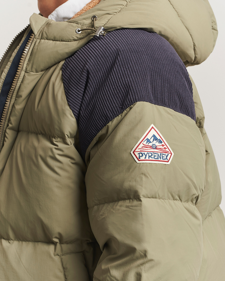 Homme | Manteaux Et Vestes | Pyrenex | Retro Sten Hooded Puffer Jacket Mermaid