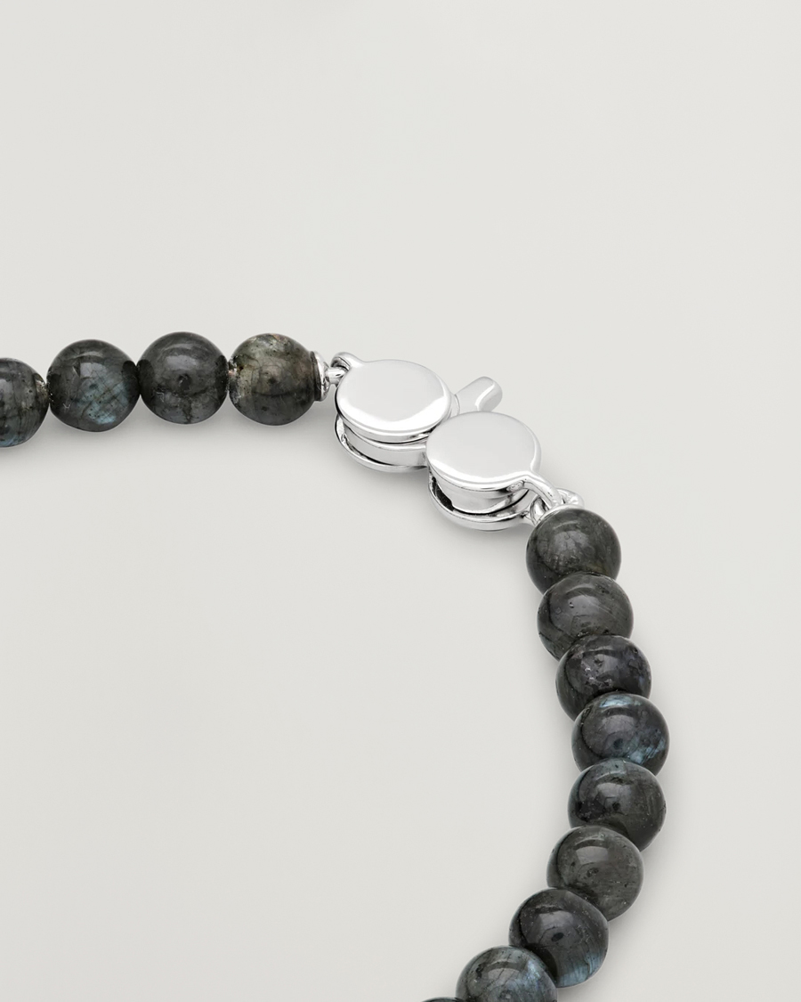 Homme | Bijoux | Tom Wood | Cove Bracelet Slim Black Larvikite