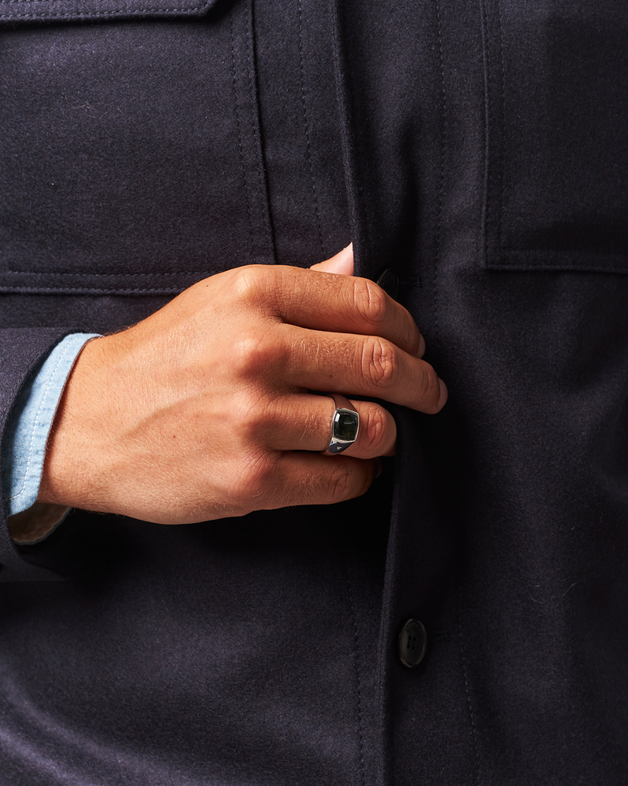 Homme | Bijoux | Tom Wood | Kay Ring Black Larvikite