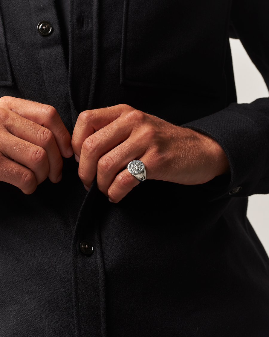 Homme | Bijoux | Tom Wood | Coin Pinky Ring Silver