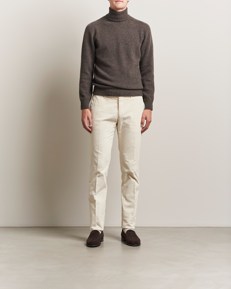 Homme | Pulls Et Tricots | Altea | Wool/Cashmere Rollneck Dark Brown Melange