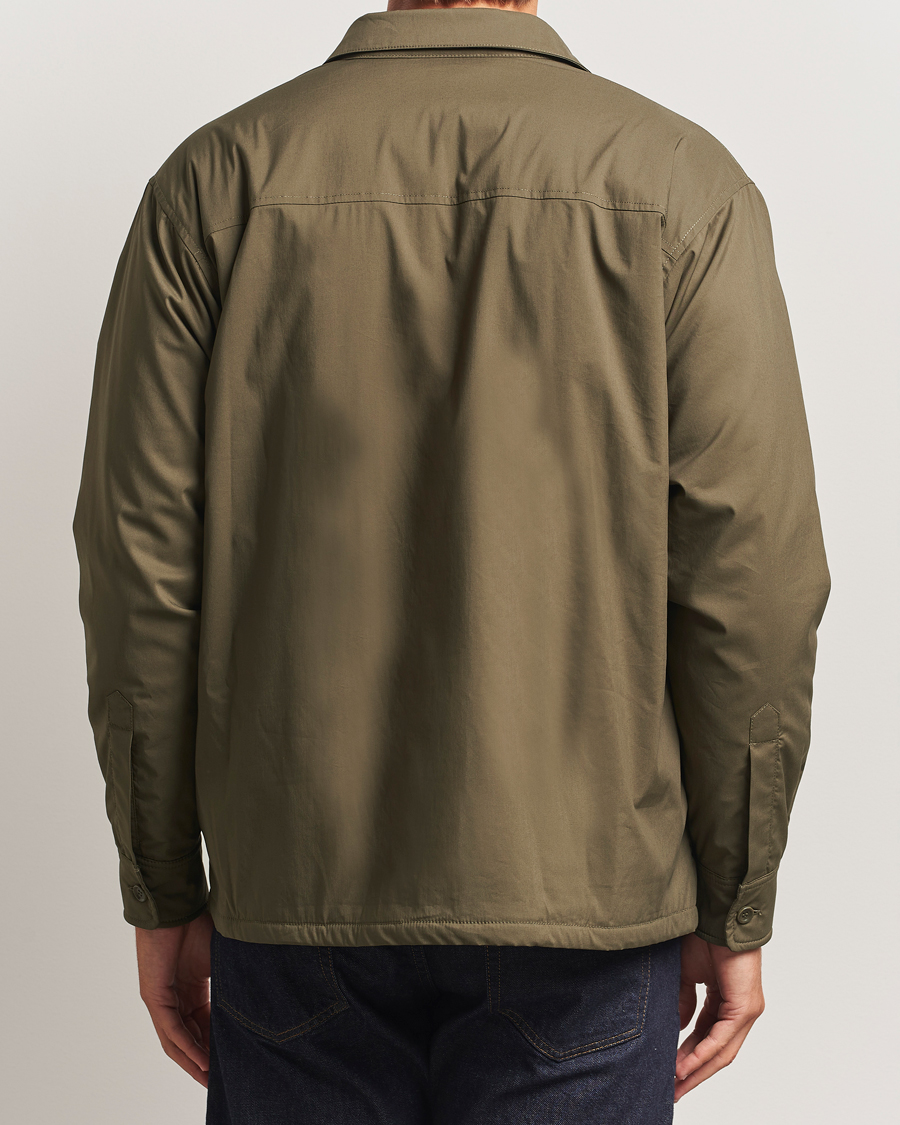 Homme | Manteaux Et Vestes | Aspesi | Lined Nylon Shirt Jacket Olive
